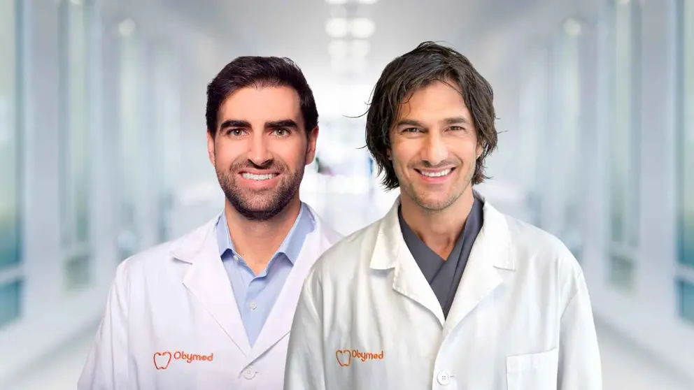 El doctor Rafael Le&oacute;n y Hugo Salazar