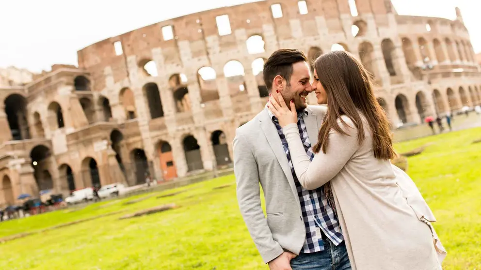 Un pareja en Roma