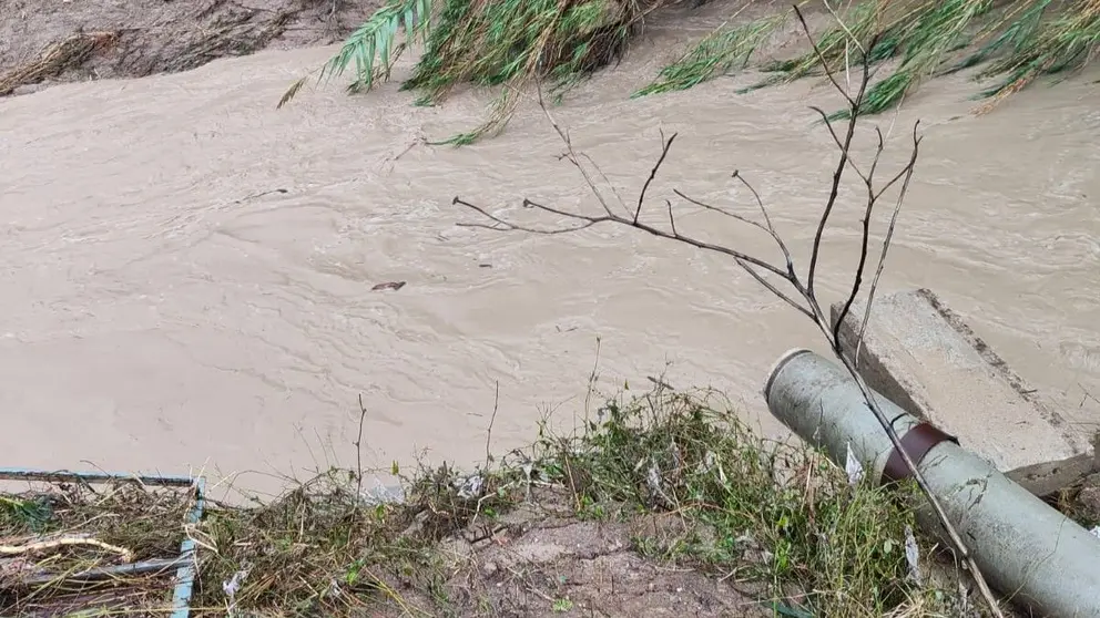 Tuber&iacute;a principal de San Jos&eacute; del Valle rota por la DANA