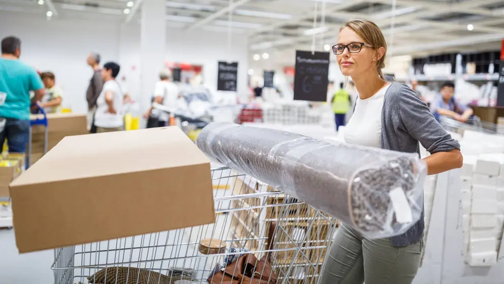 Clienta de tienda IKEA