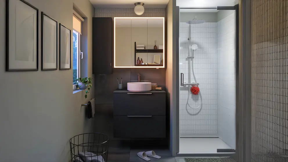 Armario de ba&ntilde;o con luz Remix (1)