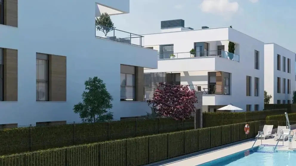 Recreaci&oacute;n de una de las promociones de Iberdrola Inmobiliaria en Churriana