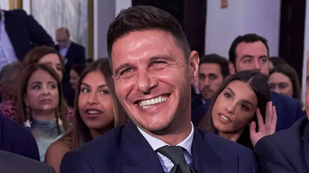 Joaqu&iacute;n S&aacute;nchez durante la entrega del t&iacute;tulo a 'Embajador de Sevilla' | Salvador L&oacute;pez Medina para El MIRA