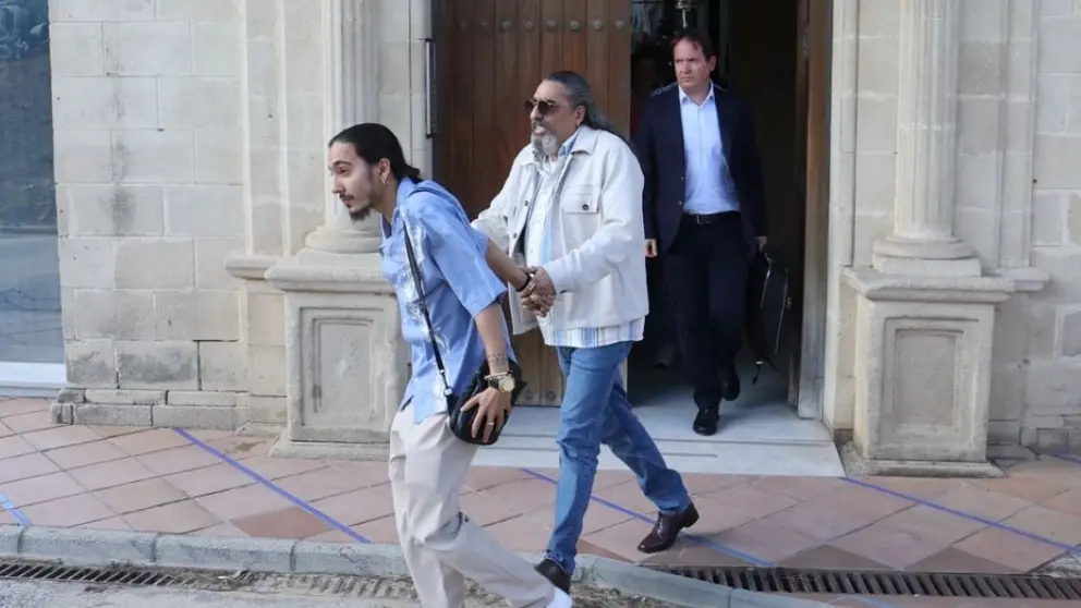 Diego Cigala saliendo del Juzgado de declarar | Cristo Garc&iacute;a