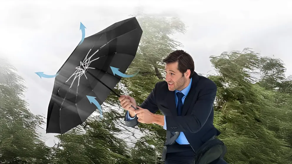 Paraguas resistente de Amazon