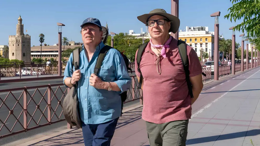 Los Morancos durante 'La Ruta Morancos' en TVE