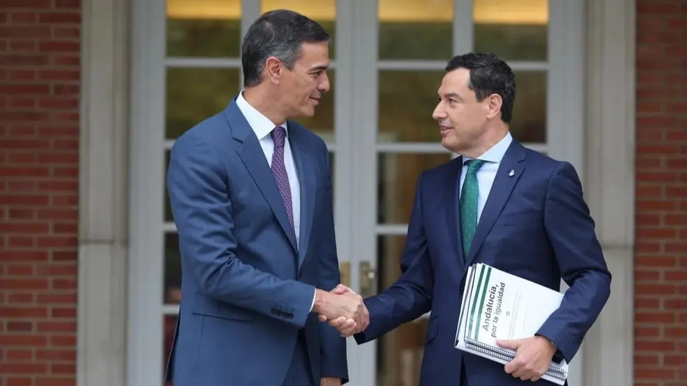 Pedro S&aacute;nchez y Juanma Moreno, durante su &uacute;ltimo encuentro en Moncloa