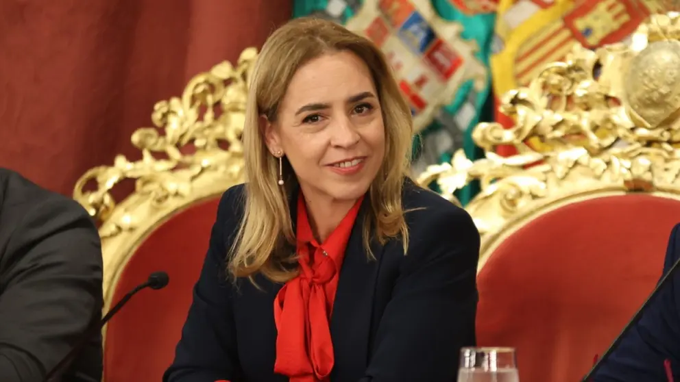 Almudena Mart&iacute;nez en la premios a las propuestas escolares ganadoras del concurso '45 a&ntilde;os, 45 municipios | Cristo Garc&iacute;a