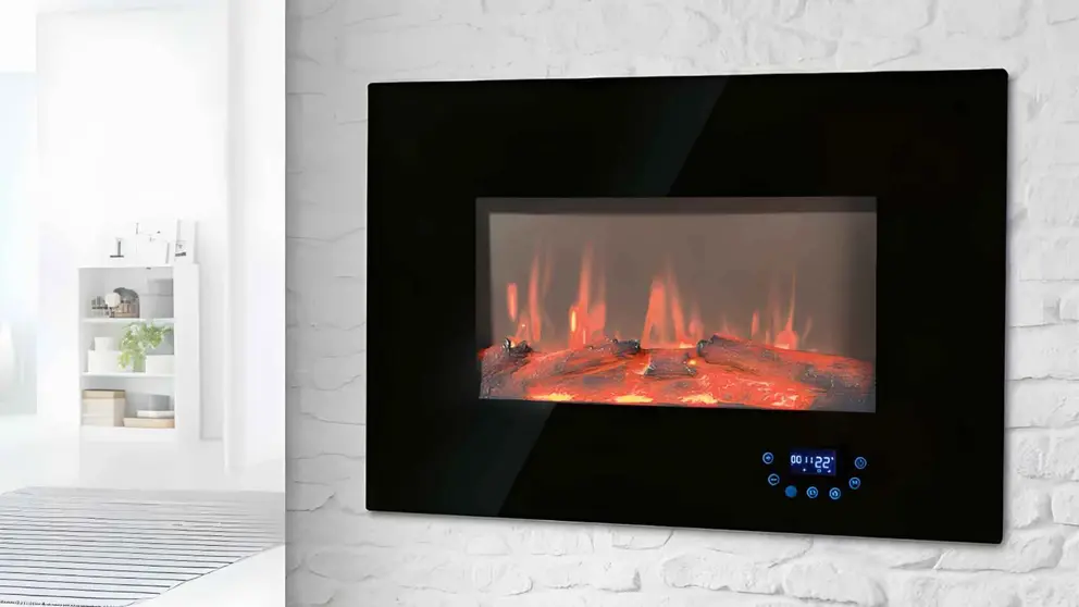 Chimenea el&eacute;ctrica de 2000 W Silver Crest de Lidl