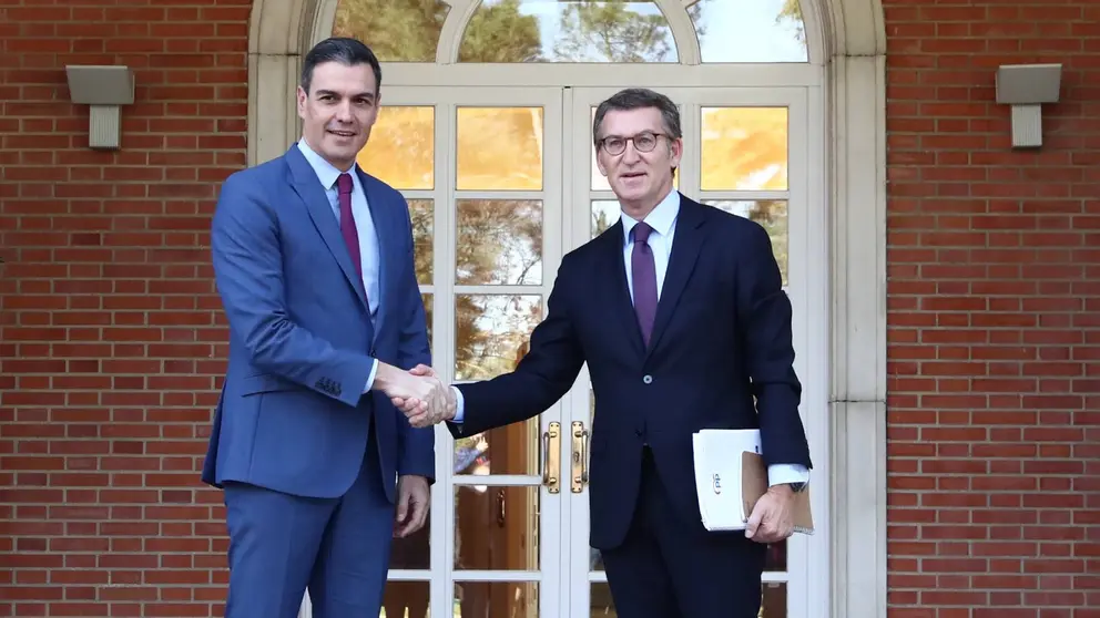 Pedro S&aacute;nchez y Alberto N&uacute;&ntilde;ez Feij&oacute;o