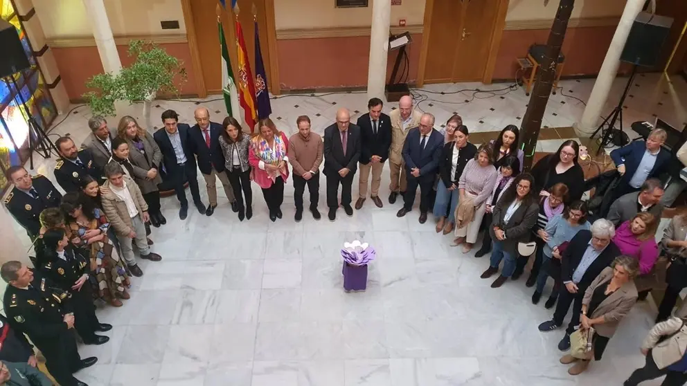 Imagen del acto celebrado en Ja&eacute;n con motivo del 25N