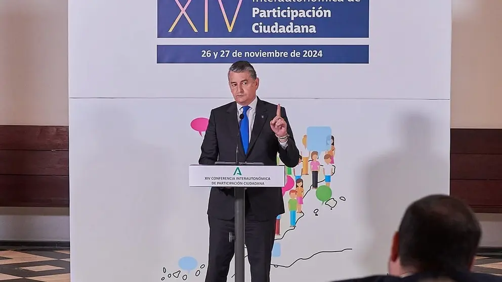 Antonio Sanz, durante la inauguraci&oacute;n de la Conferencia de Participaci&oacute;n Ciudadana | Salvador L&oacute;pez Medina