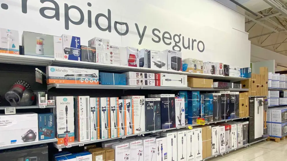 Secci&oacute;n de aspiradoras de Carrefour