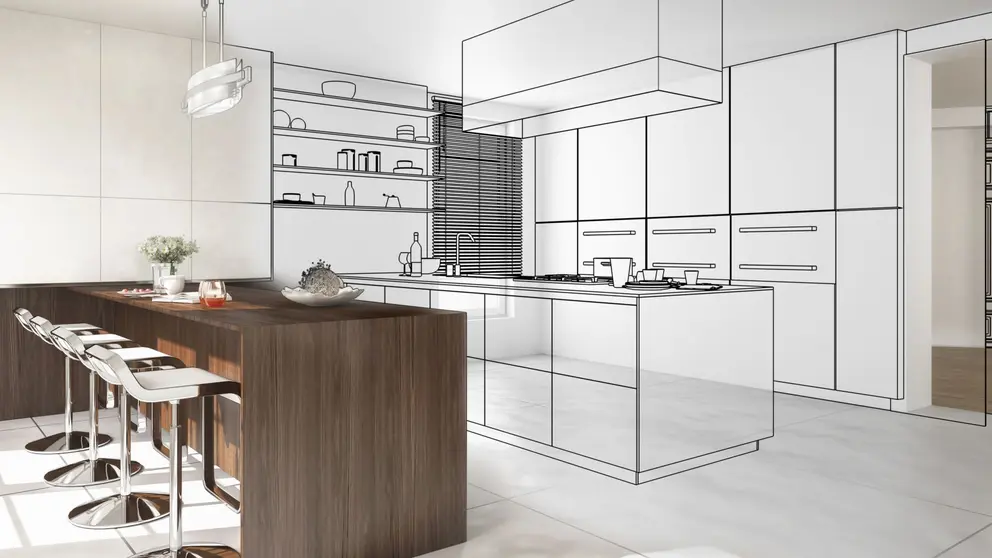 Dise&ntilde;o de cocina moderna