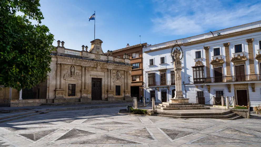 Plaza de la Asunci&oacute;n en Jerez