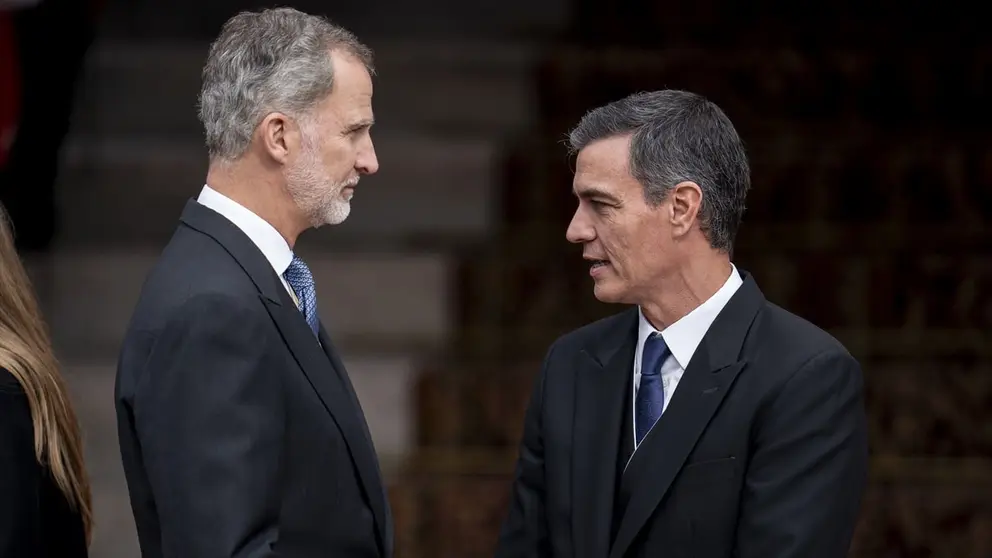 Pedro S&aacute;nchez, junto al rey Felipe VI