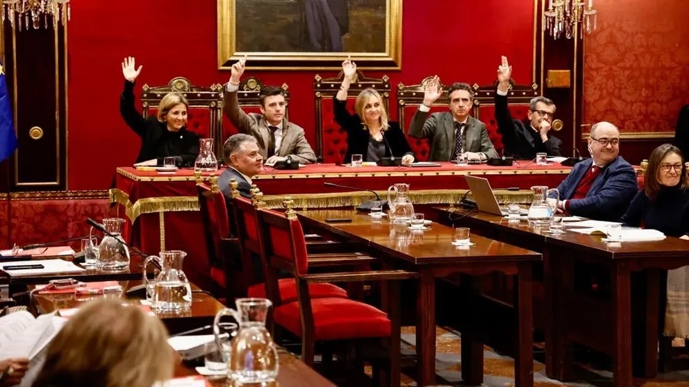 Imagen de la celebraci&oacute;n del pleno sobre los presupuestos en el Ayuntamiento de Granada