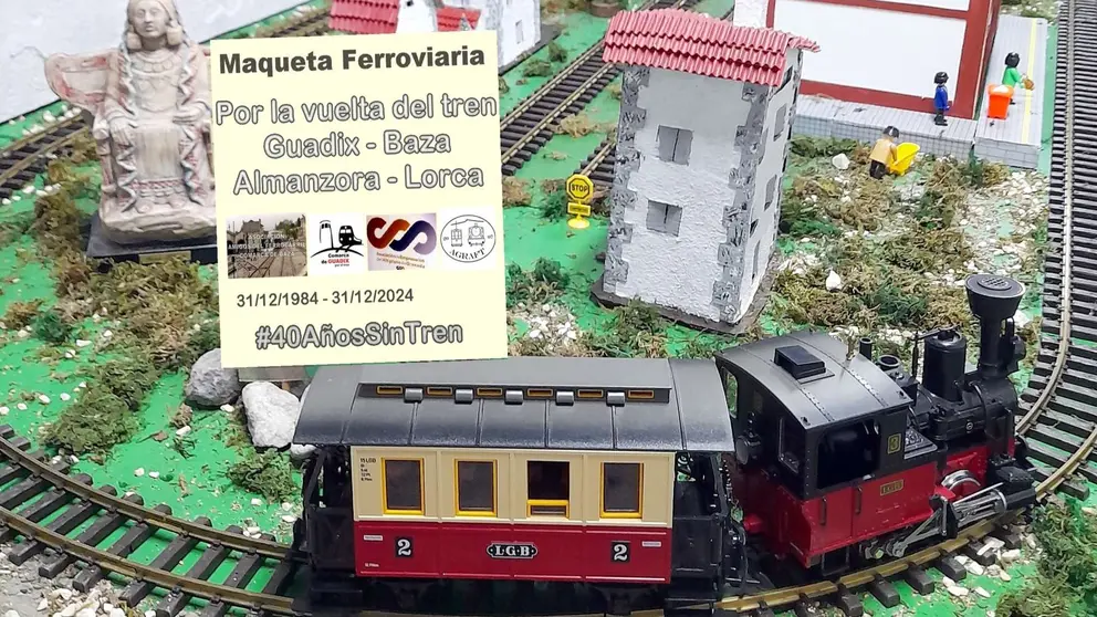 Maqueta reivindicativa por el tren de Baza