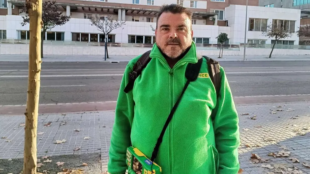 Un vendedor de la ONCE