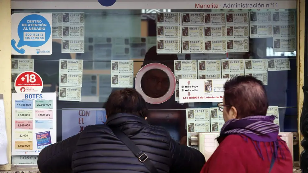 Una administraci&oacute;n de Loter&iacute;as en una foto de archivo