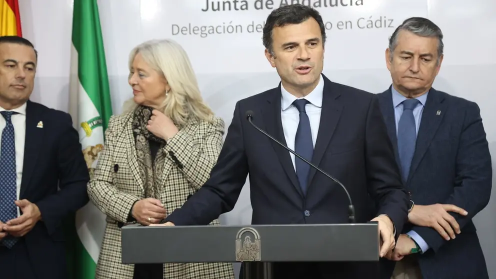 Bruno Garc&iacute;a, durante la presentaci&oacute;n del Plan Local de Maremotos | Cristo Garc&iacute;a
