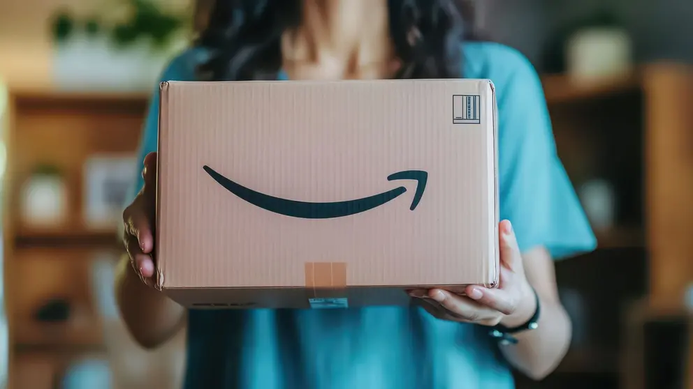 Caja de un pedido de Amazon
