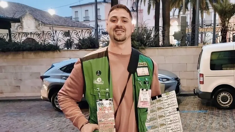 Daniel Moreno, vendedor de la ONCE en Archidona
