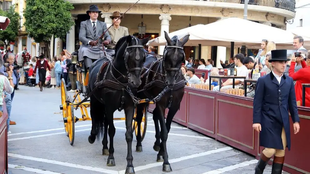 Parada h&iacute;pica por las calles de Jerez