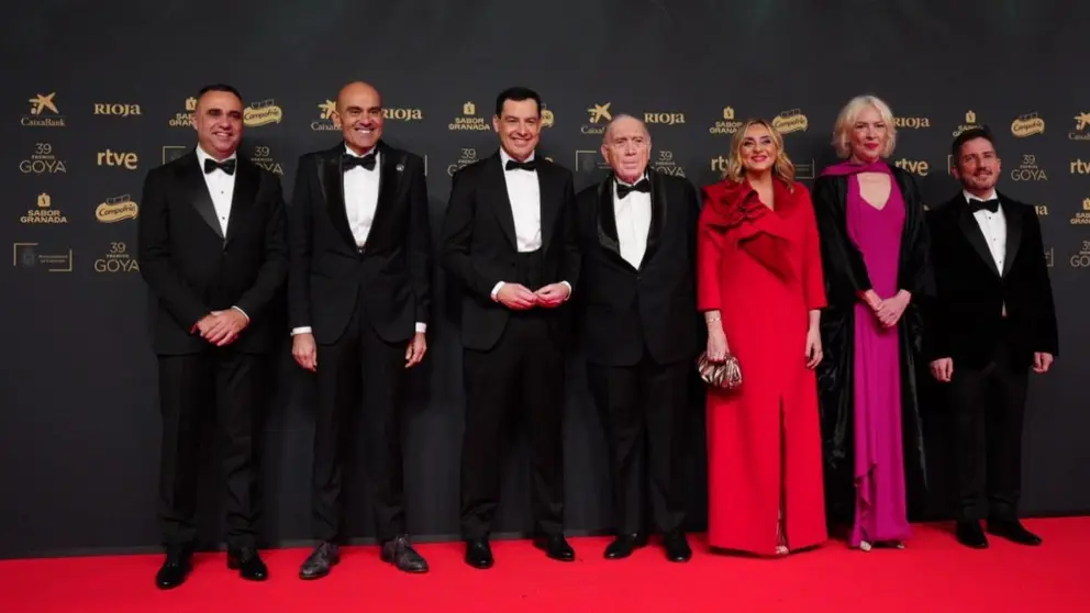 Juanma Moreno en la gala de los Premios Goya