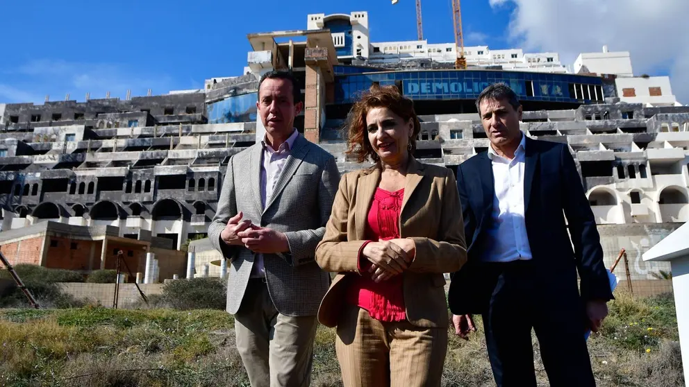 Montero, durante su visita a Almer&iacute;a