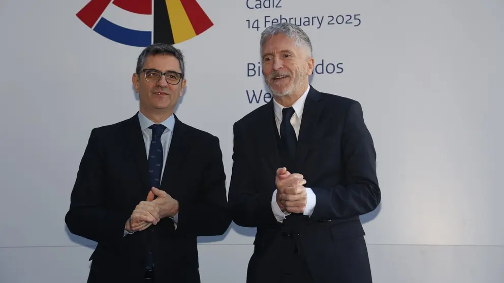 F&eacute;lix Bola&ntilde;os, junto a Fernando Grande-Marlaska | Cristo Garc&iacute;a