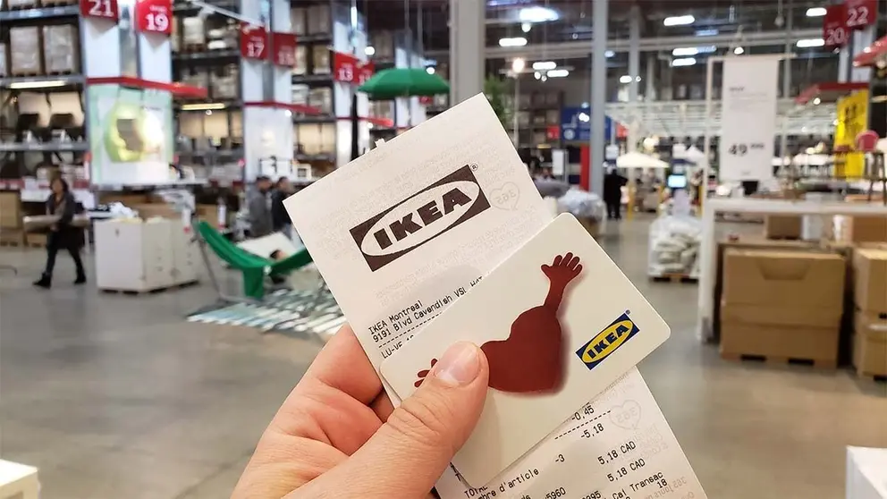 Ticket de tienda IKEA