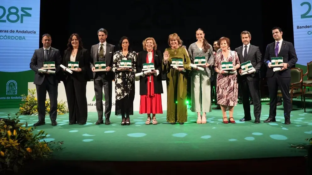 Premiados con las Banderas de Andaluc&iacute;a de C&oacute;rdoba