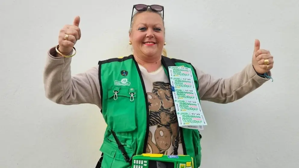 Isabel Silva, vendedora de la ONCE en Isla Cristina