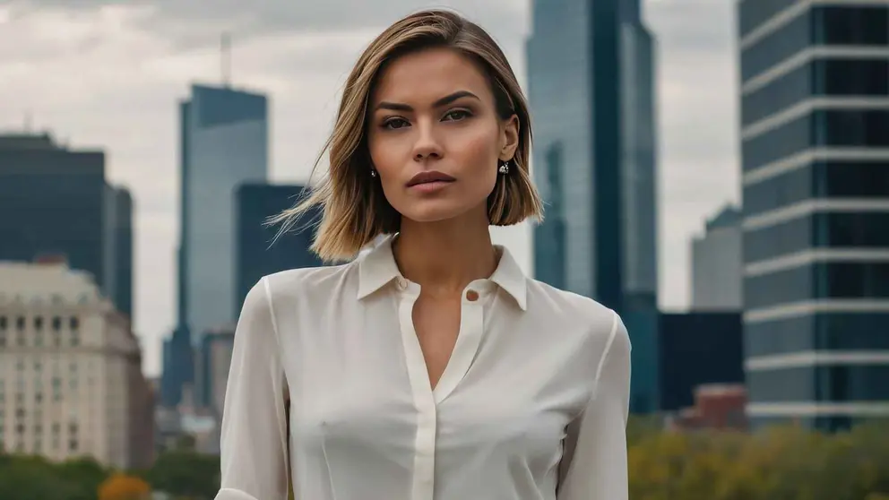 Una mujer a la moda con prendas de Zara