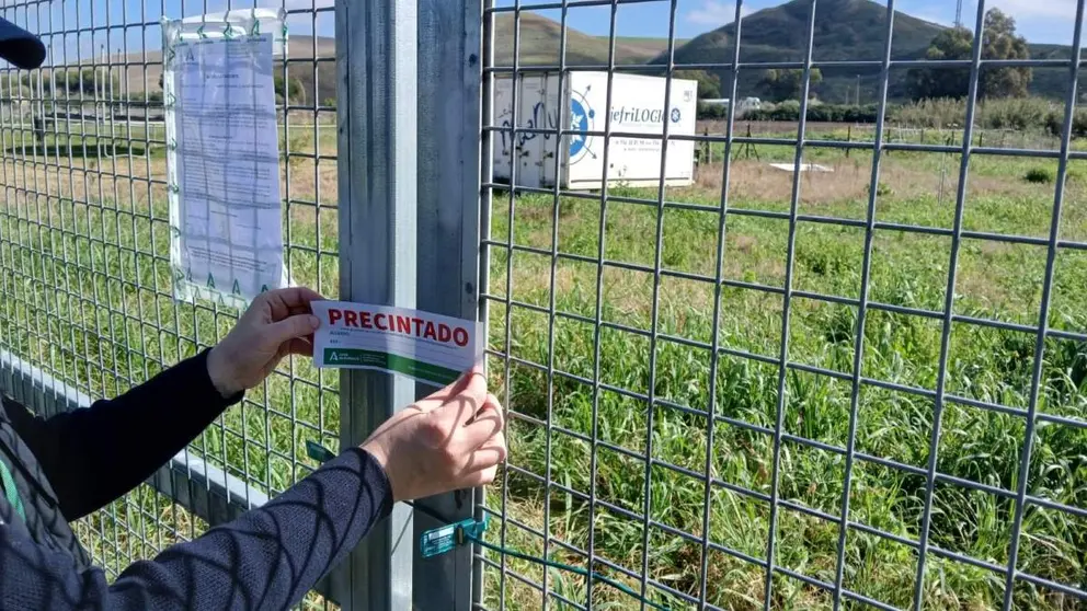 Precinto de parcelas en Lomopardo