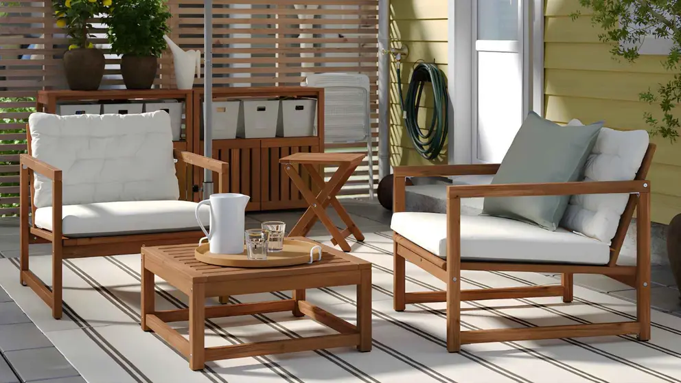 Sill&oacute;n para exterior de la serie N&Auml;MMAR&Ouml; de Ikea