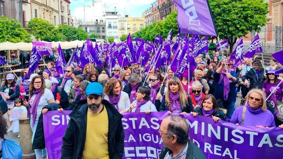 Imagen de archivo de una manifestaci&oacute;n por el 8M