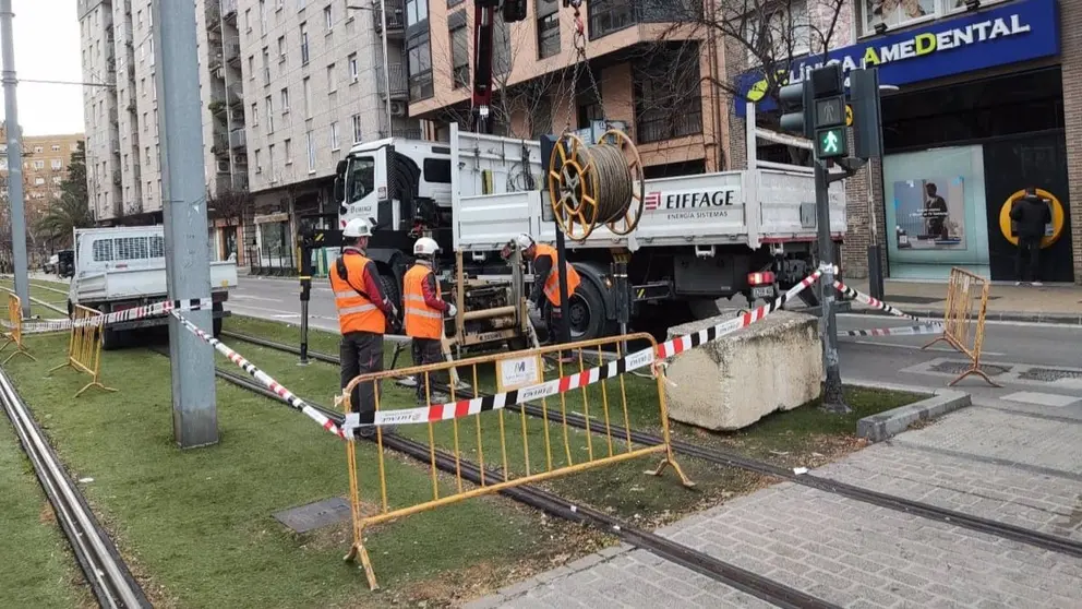 Arrancan los trabajos para la sustituci&oacute;n de los 21 kil&oacute;metros de cableado del tranv&iacute;a en Ja&eacute;n