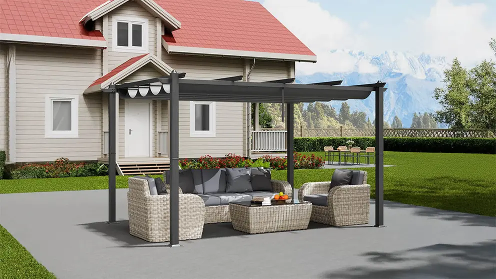 P&eacute;rgola Retr&aacute;ctil para Exteriores VEVOR en Leroy Merlin