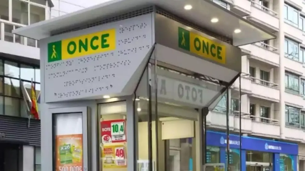 Imagen de archivo de un quiosco de la ONCE