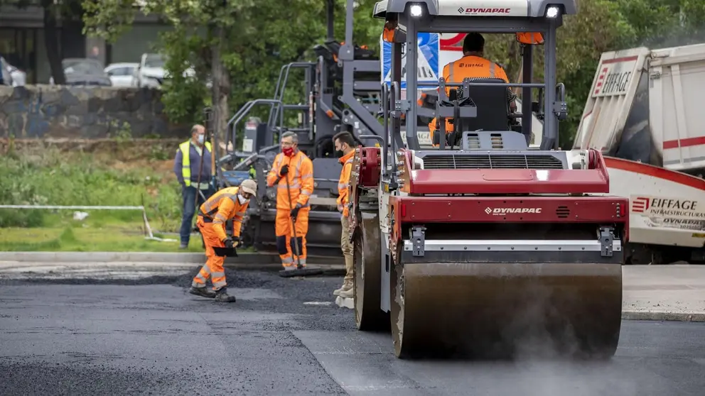 Asfaltado de Huelva en una imagen de archivo