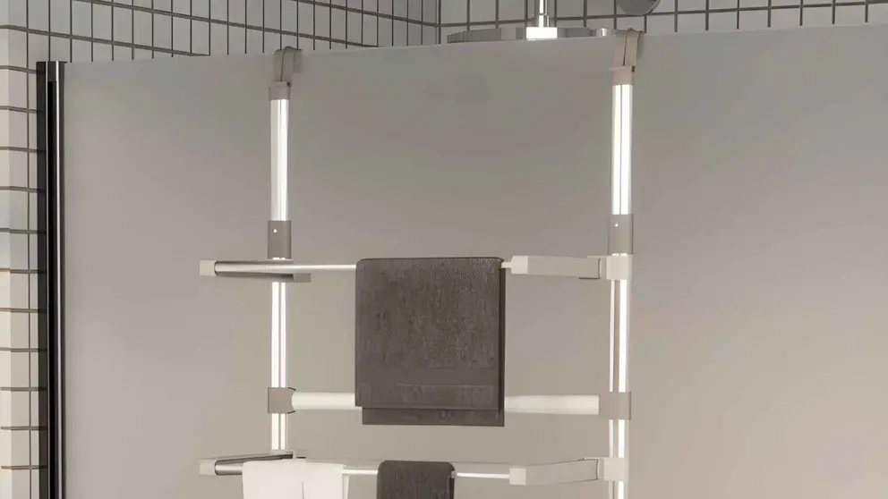 Tendedero de aluminio con 5 niveles Vidaxl de Carrefour