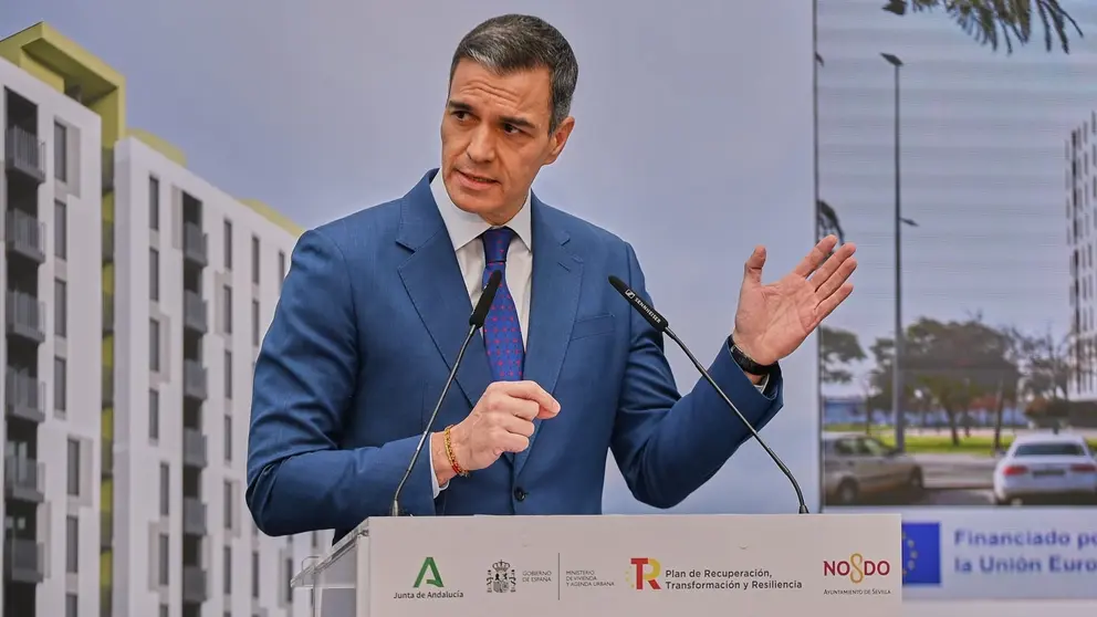 Pedro S&aacute;nchez, en un acto reciente en Sevilla | Salvador L&oacute;pez Medina