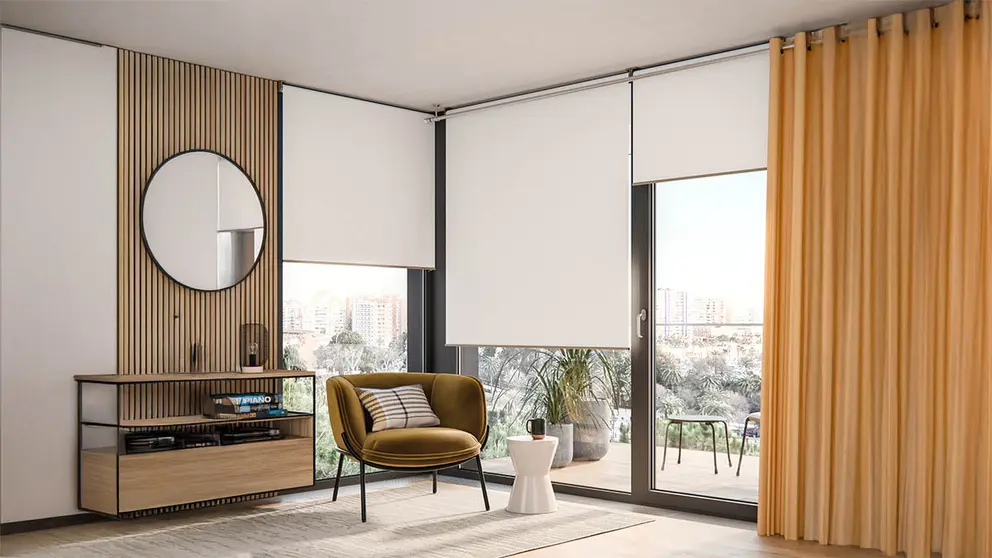 Estor enrollable opaco Bossa blanco INSPIRE