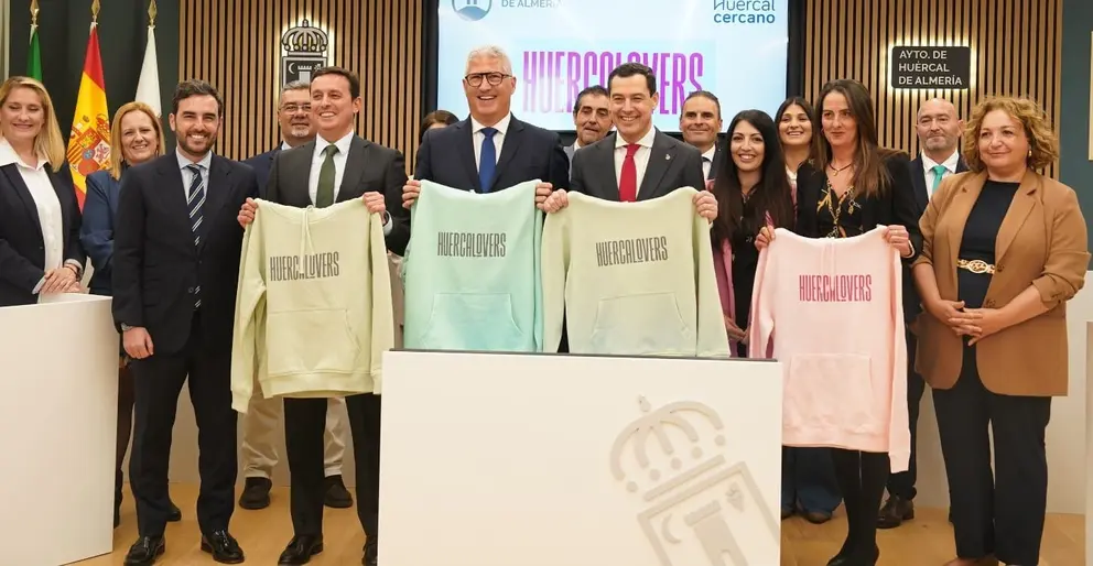 Juanma Moreno ha participado en un acto en Hu&eacute;rcal-Overa