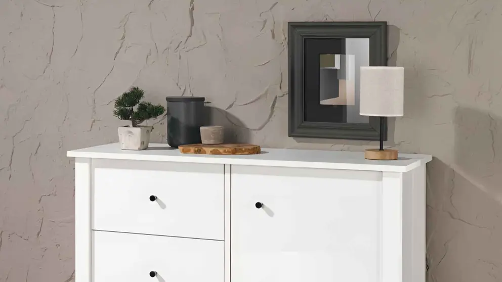 C&oacute;moda de 3 cajones y 1 puerta Livarno Home de Lidl