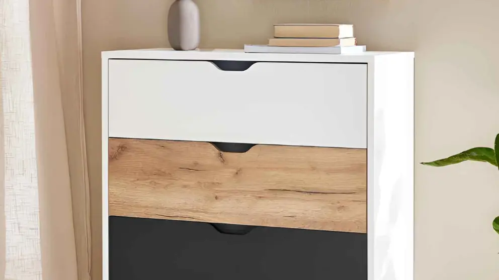 C&oacute;moda con 3 cajones Livarno Home de Lidl