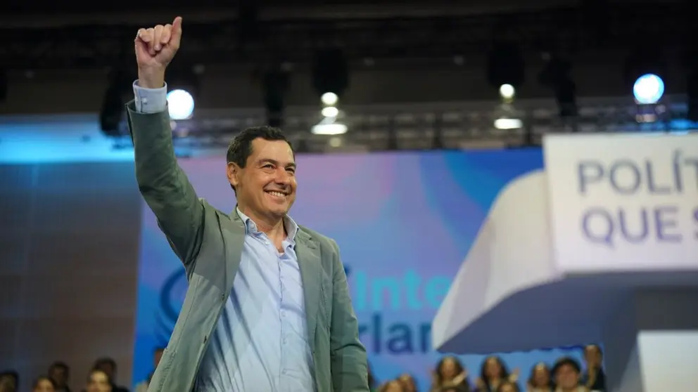 El presidente del PP-A, Juanma Moreno