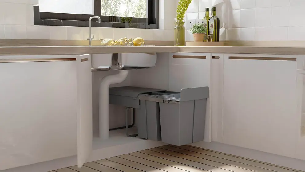 Cubo de Basura para la Cocina HOMCOM